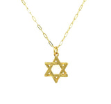 Rustic Star Of David Necklace