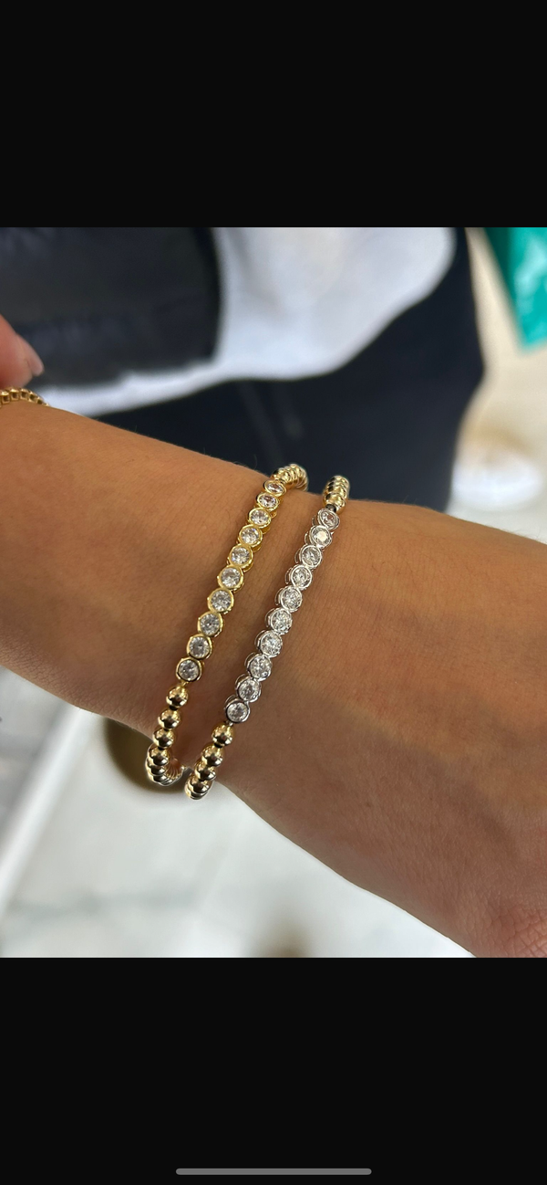 Bezel Gold Filled Bracelet