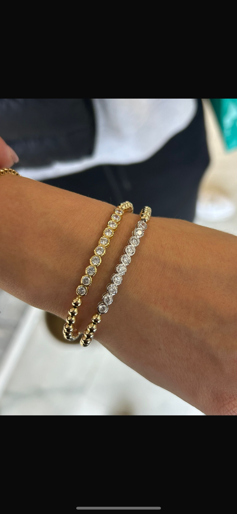 Bezel Gold Filled Bracelet