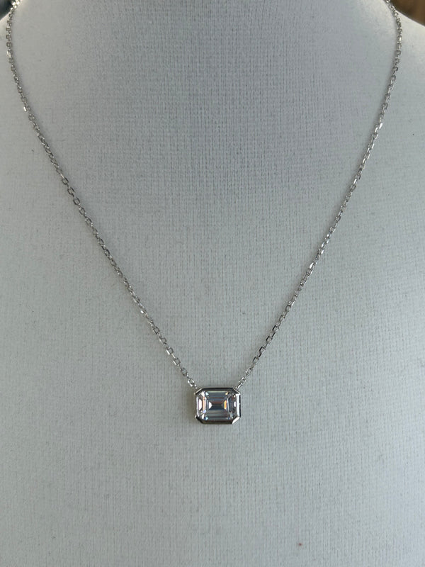 Emerald Bezel Solitaire