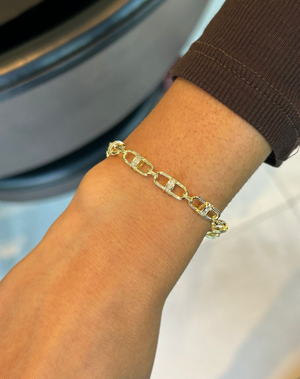 Baguette Link Bracelet