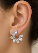 Oval Cluster Earrings