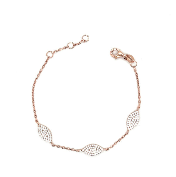 Pave Leaf Bracelet