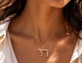 Chai Multi Shape Diamond Pendant Necklace
