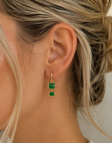 Emerald Duet Drop Huggies