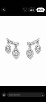 Marquise Charm Crawlers