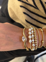 The Marquise Wave Bangle