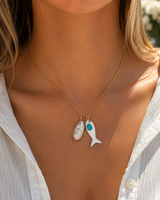 Capri Fish & Pearl Necklace