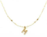 Mini Pearl Initial Choker