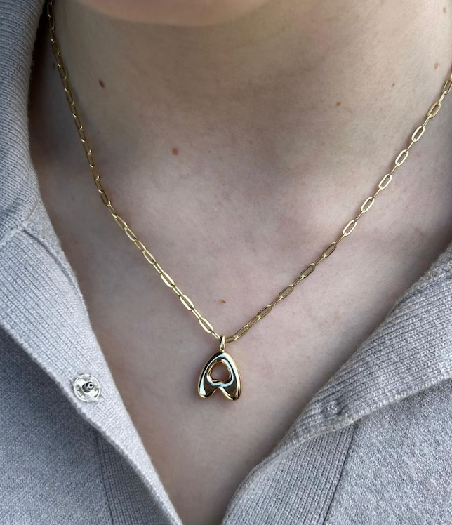 Bubble Initial Necklace