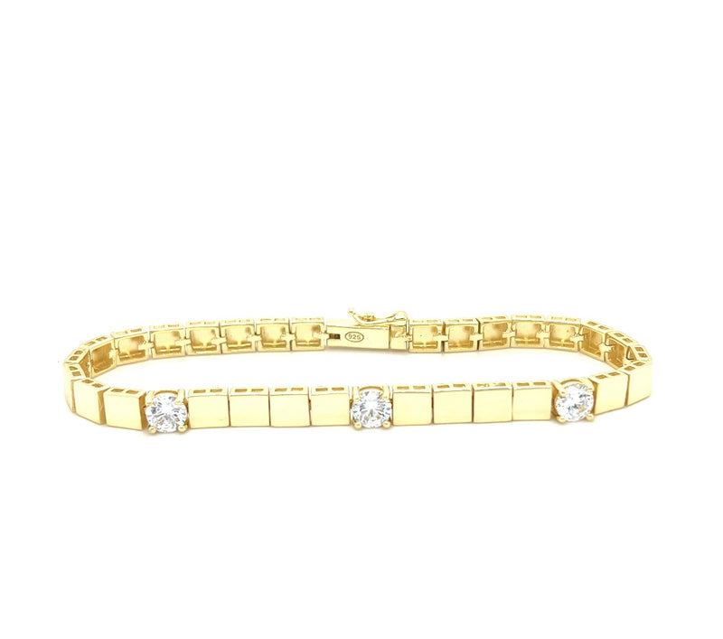 Cubic Golden Bracelet