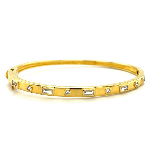 Mini Art Deci Studded Bangle