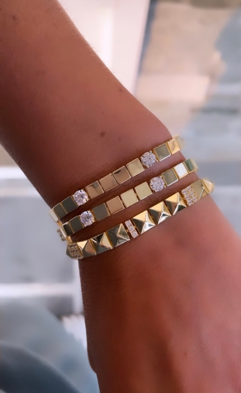 Cubic Golden Bracelet