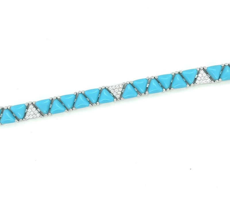 Triangle Turquoise Bracelet