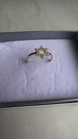 Mini Star of David Ring