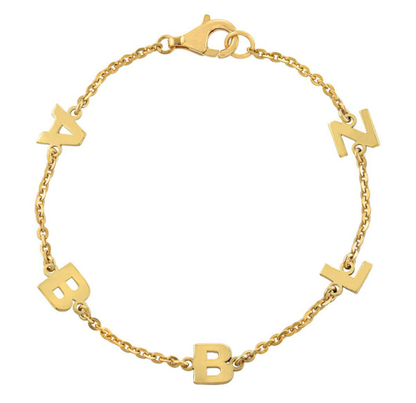 Five Initial Bracelet