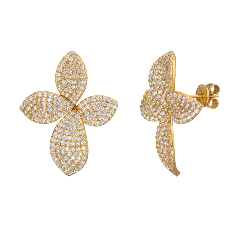 Large Flower Statement Studs