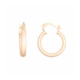 Topaz and Ruby Mini Hoops Gold