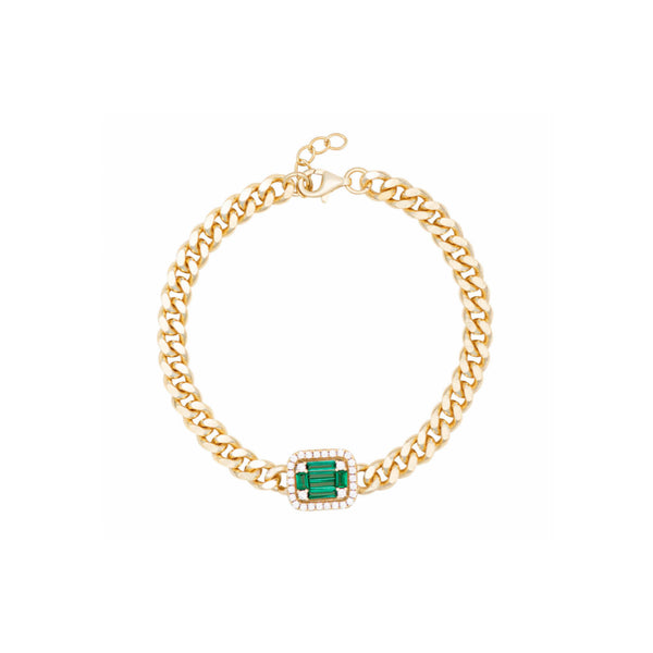Topaz and Ruby Royal Bracelet Emerald