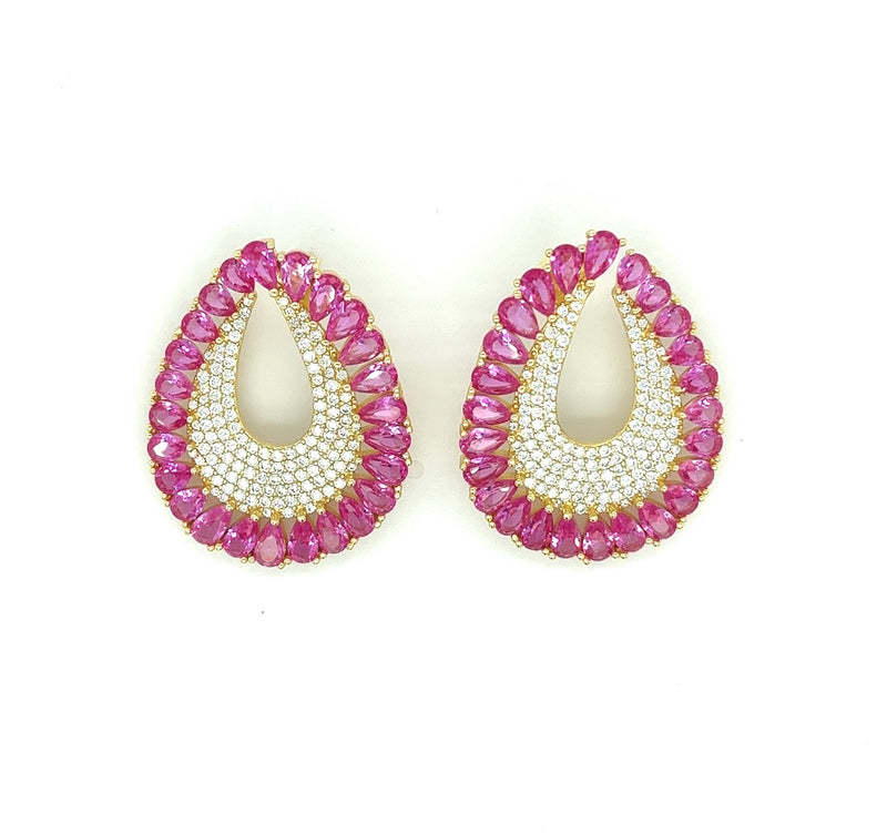 Ruby Statement Earrings