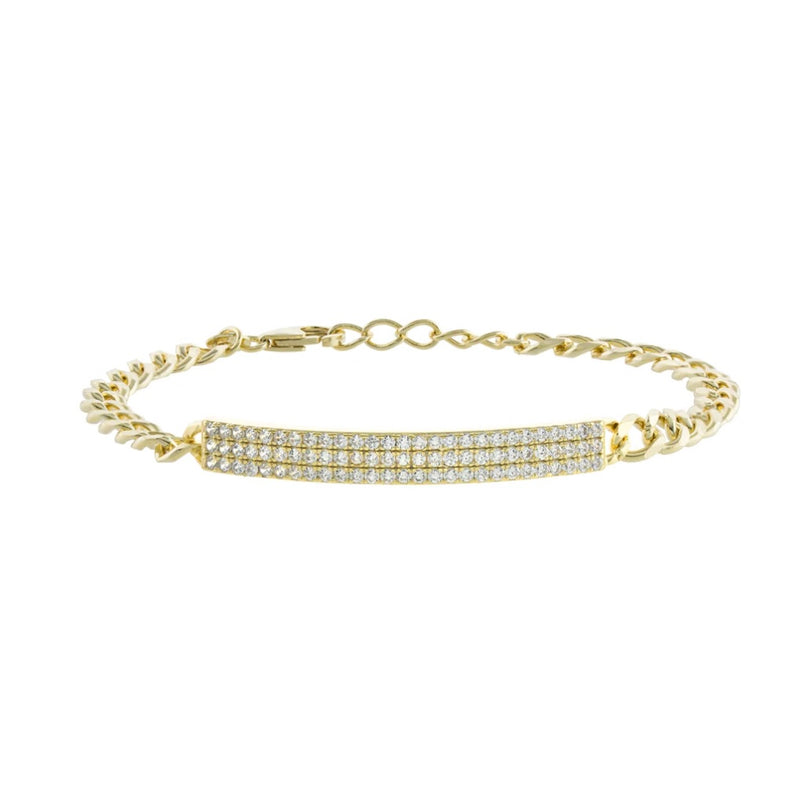 Pave Plate Bracelet