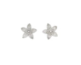 Pave Flower Studs