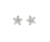 Pave Flower Studs