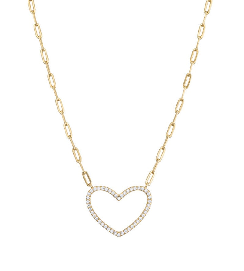 Open Heart Necklace