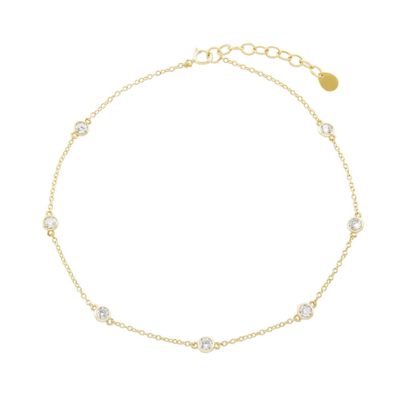 Diamond by the Yard Anklet