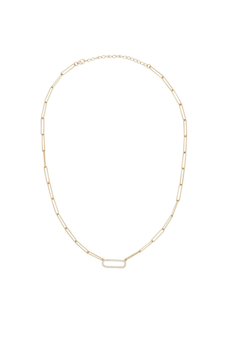 Paperclip Bar Necklace