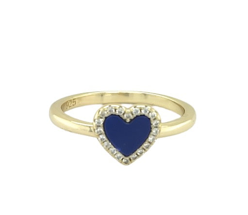 Blue Heart Ring