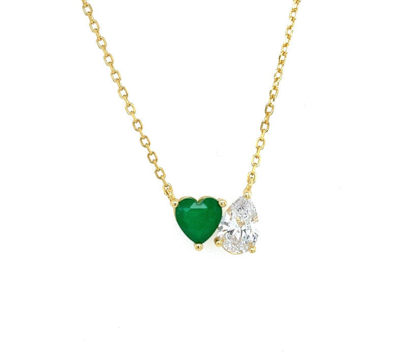 Emerald Heart Necklace