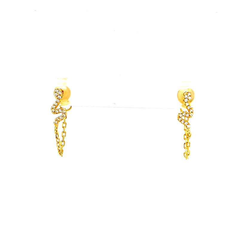 Snake Chain Studs