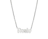 Bubble Letter Name Necklace